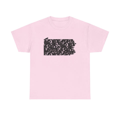 Pennsylvania Grunge - Unisex Heavy Cotton Tee T-Shirt - YinzerShop
