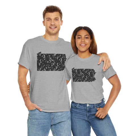 Pennsylvania Grunge - Unisex Heavy Cotton Tee T-Shirt - YinzerShop