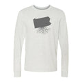 Pennsylvania Long Sleeve Tee - Slim Fit Crewneck Shirt With Durable Ribbed Cuffs Long Sleeve Shirt - YinzerShop