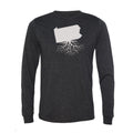 Pennsylvania Long Sleeve Tee - Slim Fit Crewneck Shirt With Durable Ribbed Cuffs Long Sleeve Shirt - YinzerShop