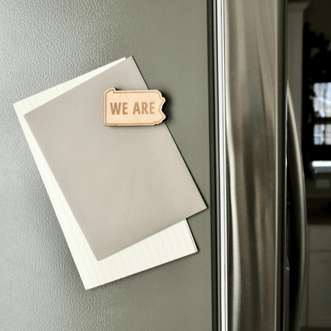 Pennsylvania Magnet Pack – Birch Wood Magnets | Magnetic Photo Holders & Paper Clips Magnet - YinzerShop