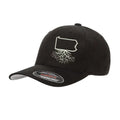 Pennsylvania Roots Structured Flexfit Hat | WearYourRoots Flexfit Structure Hats WYR Black S/M 