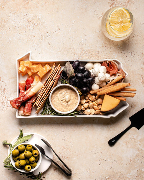 Pennsylvania Serving Plate - Porcelain Oven Safe Platter | Keystone State Dish Baking Dish - YinzerShop