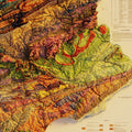 Pennsylvania Shaded Relief Map – 1960 Pennsylvania Map Vintage State Print Vintage Relief - YinzerShop