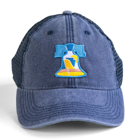 Pennsylvania Snapback Hat - Low Profile Trucker Cap With Liberty Bell Patch Snapback Hat - YinzerShop