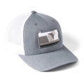 Pennsylvania Snapback Hat – Modern Trucker Fit With Embroidered Patch | Stylish Grey Meshback Snapback Hat - YinzerShop