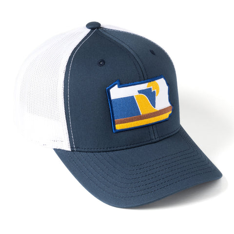 Pennsylvania Snapback Hat – RepresentPA Trucker Patch Cap With Meshback Snapback Hat - YinzerShop