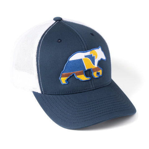 Pennsylvania Snapback Hat - Rothrock Trucker Cap with Black Bear Patch Snapback Hat - YinzerShop