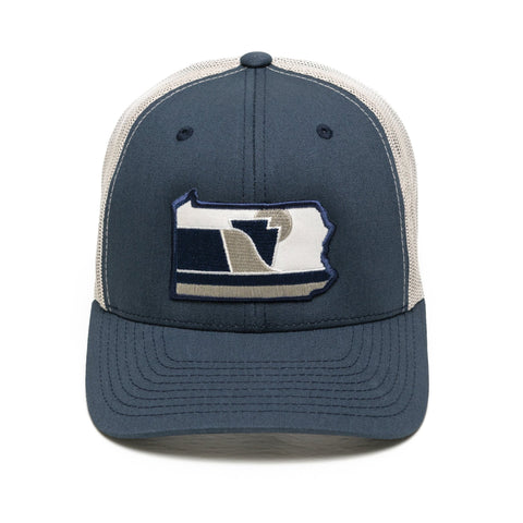 Pennsylvania Snapback Hat - The Nittany | Trucker Patch Hat with Embroidered Logo Snapback Hat - YinzerShop