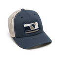 Pennsylvania Snapback Hat - The Nittany | Trucker Patch Hat with Embroidered Logo Snapback Hat - YinzerShop