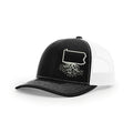 Pennsylvania Snapback Trucker | WearYourRoots Snapback Hat WYR Black with White Mesh  