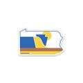 Pennsylvania State Sticker - RepresentPA Durable Vinyl Car Decal | Weather Resistant Outdoor Sticker Sticker - YinzerShop