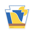 Pennsylvania Sticker | RepresentPA Keystone State Durable Vinyl Car Decal Sticker - YinzerShop