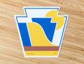 Pennsylvania Sticker | RepresentPA Keystone State Durable Vinyl Car Decal Sticker - YinzerShop