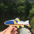 Pennsylvania Trout Sticker - RepresentPA Durable Vinyl Weatherproof Car Decal Sticker - YinzerShop