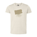 Pennsylvania Youth Crewneck Tee | WearYourRoots Kids T-Shirt - YinzerShop
