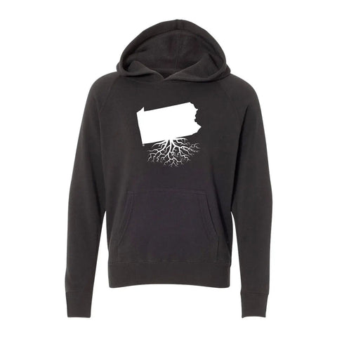 Pennsylvania Youth Lightweight Hoodie | WearYourRoots Youth Pullover Hoodie - YinzerShop
