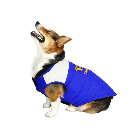 Pet Puffer Vest | Pittsburgh University Dog Winter Jacket With Reflective Stripe Pet Parka Vest - YinzerShop