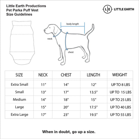 Pet Puffer Vest | Pittsburgh University Dog Winter Jacket With Reflective Stripe Pet Parka Vest - YinzerShop