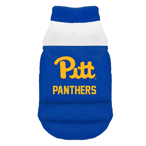 Pet Puffer Vest | Pittsburgh University Dog Winter Jacket With Reflective Stripe Pet Parka Vest - YinzerShop