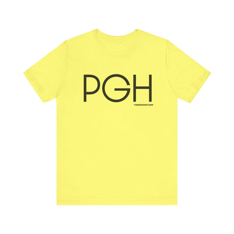 PGH Pittsburgh BIG FONT T-Shirt - Unisex bella+canvas 3001 Short Sleeve Tee T-Shirt - YinzerShop