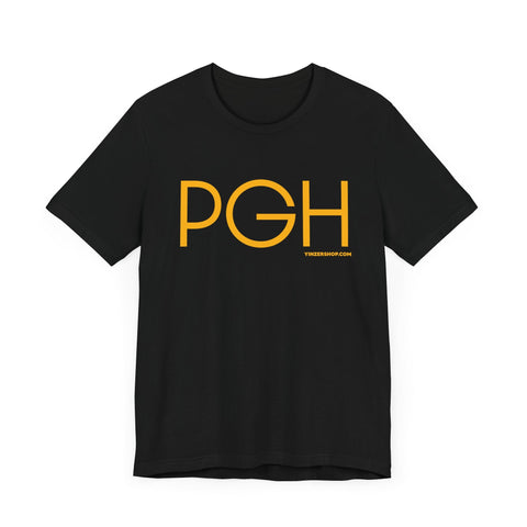 PGH Pittsburgh BIG FONT T-Shirt - Unisex bella+canvas 3001 Short Sleeve Tee T-Shirt - YinzerShop