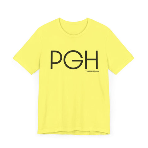 PGH Pittsburgh BIG FONT T-Shirt - Unisex bella+canvas 3001 Short Sleeve Tee T-Shirt - YinzerShop