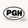 PGH Pittsburgh PA Acrylic Lapel Pin Pins - YinzerShop