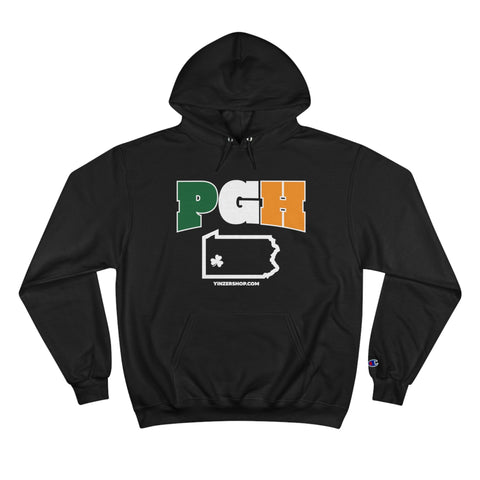 PGH Series Irish Flag - St Patty's Day - Champion Hoodie Hoodie - YinzerShop