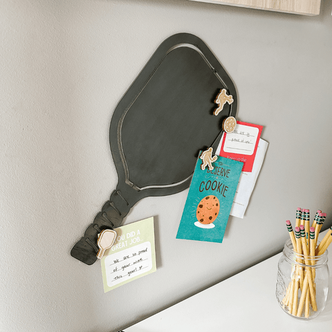 Pickleball Wall Decor - Durable Steel Magnetic Display Board for Sports Schedule Sign Wall Decor - YinzerShop