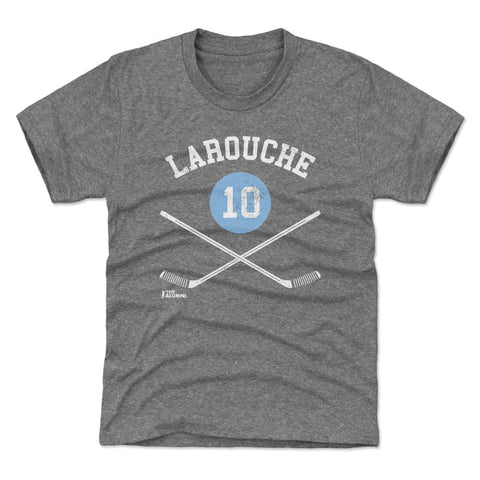 Pierre Larouche T-Shirt - Kids Crewneck Short Sleeve Tee | Pittsburgh Hockey Shirt Kids T-Shirt - YinzerShop