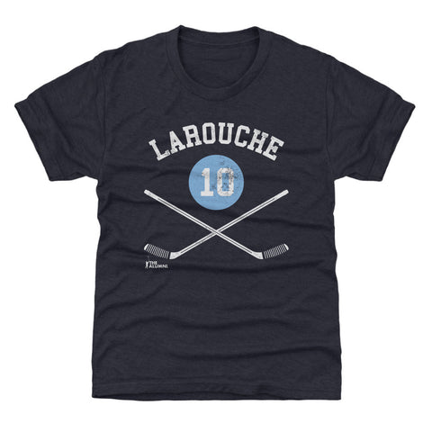 Pierre Larouche T-Shirt - Kids Crewneck Short Sleeve Tee | Pittsburgh Hockey Shirt Kids T-Shirt - YinzerShop