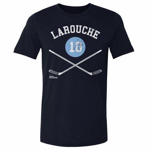 Pierre Larouche T-Shirt - Pittsburgh Hockey Shirt | Cotton Crewneck Short Sleeve Tee Men's Cotton T-Shirt - YinzerShop