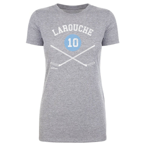 Pierre Larouche T-Shirt – Slim Fit Cotton Crewneck Tee | Pittsburgh Hockey Shirt Women's T-Shirt - YinzerShop