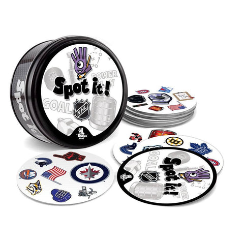NHL Spot It Game - Licensed Hockey Card Matching Challenge for Family Fun