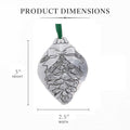 Pinecone Bulb Ornament – Wendell August Forge Rustic Aluminum Holiday Decor Charm - YinzerShop