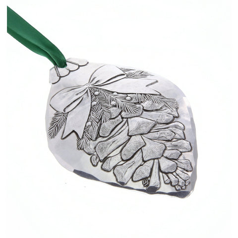 Pinecone Bulb Ornament – Wendell August Forge Rustic Aluminum Holiday Decor Charm - YinzerShop