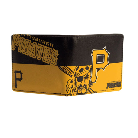 Pirates Bi-Fold Wallet - Officially Licensed Pittsburgh Pirates Durable Vinyl Wallet Wallet - YinzerShop