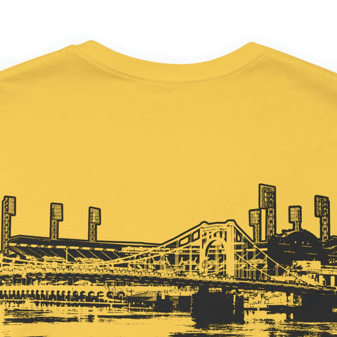 Pirates PNC Park Home since 2001 Series Short Sleev T-Shirt T-Shirt Printify   