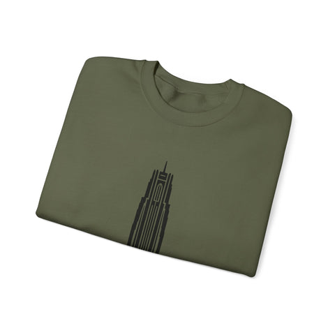 Pitt Cathedral of Learning - Heavy Blend™ Crewneck Sweatshirt Sweatshirt - YinzerShop
