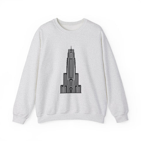 Pitt Cathedral of Learning - Heavy Blend™ Crewneck Sweatshirt Sweatshirt - YinzerShop