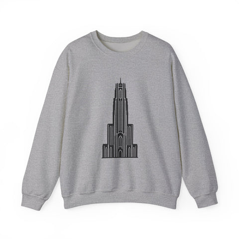 Pitt Cathedral of Learning - Heavy Blend™ Crewneck Sweatshirt Sweatshirt - YinzerShop