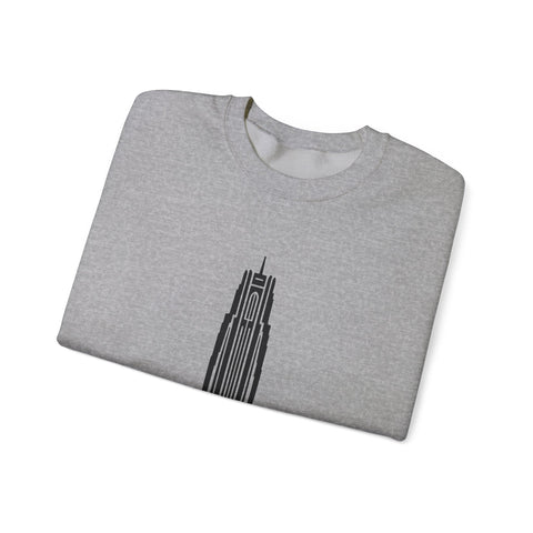 Pitt Cathedral of Learning - Heavy Blend™ Crewneck Sweatshirt Sweatshirt - YinzerShop