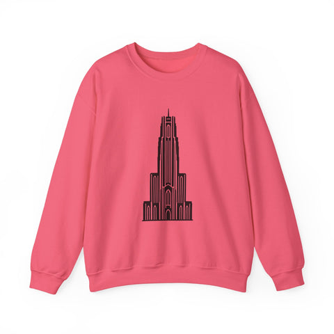 Pitt Cathedral of Learning - Heavy Blend™ Crewneck Sweatshirt Sweatshirt - YinzerShop