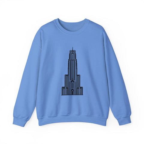 Pitt Cathedral of Learning - Heavy Blend™ Crewneck Sweatshirt Sweatshirt - YinzerShop