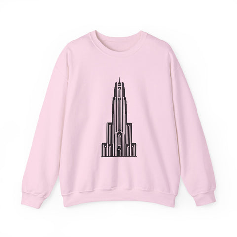 Pitt Cathedral of Learning - Heavy Blend™ Crewneck Sweatshirt Sweatshirt - YinzerShop