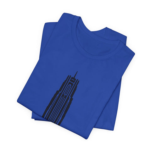Pitt Cathedral of Learning - Unisex Jersey Short Sleeve Tee T-Shirt - YinzerShop