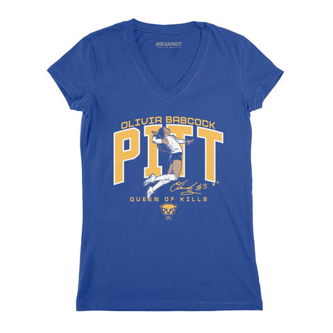 Pitt Volleyball: Olivia Babcock Queen of Kills Pittsburgh Panthers-College Other - YinzerShop