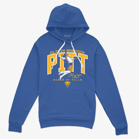Pitt Volleyball: Olivia Babcock Queen of Kills Pittsburgh Panthers-College Other - YinzerShop