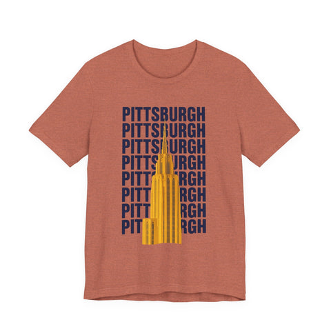Pittsburgh Art Deco - Unisex Jersey Short Sleeve Tee T-Shirt - YinzerShop